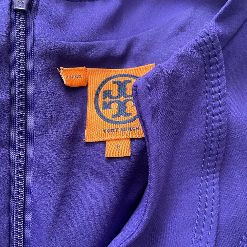 Tory Burch Purple Ruffle Dress - Picture 5 of 6